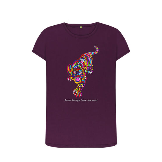 Chila Kumari Singh Burman: Tiger Drawing women's fit t-shirt